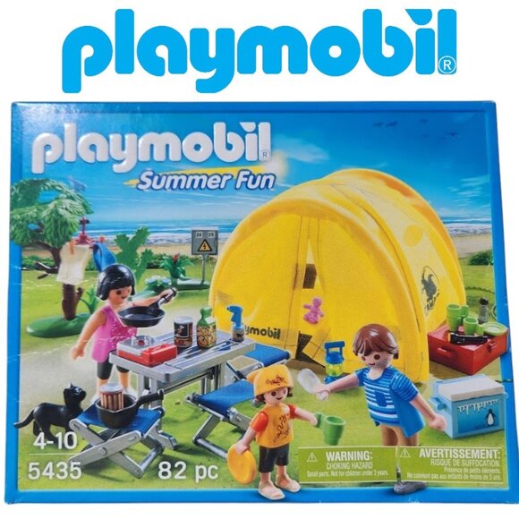 Playmobil Family Camping Set Playset Summer Fun 5435 with Tent Replacement Parts - Picture 1 of 11